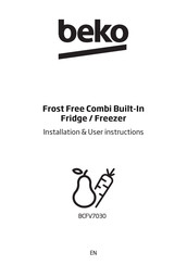 Beko BCFV7030 Installation & User's Instructions
