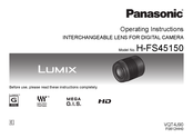 Panasonic Lumix G Vario H-FS45150E-S Operating Instructions Manual