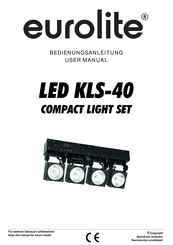 EuroLite LED KLS-40 COMPACT LIGHT SET User Manual