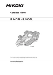 Hitachi P 18 DSLH4Z Handling Instructions Manual