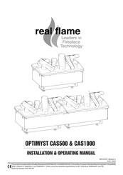 Real Flame OPTIMYST CAS500 Installation & Operating Manual