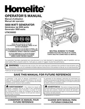Homelite UT9C5000D Operator's Manual