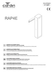 Cardin RAP4E Instruction Handbook And Spare Parts Catalogue
