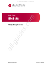 Beckmann EMS-58 Operating Manual