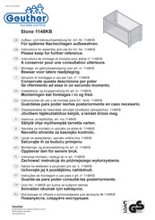 Geuther Stone 1148KB Instructions For Assembly And Use