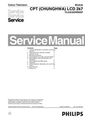 Philips CLAA320WB02P Service Manual
