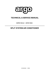 Argo AWR218CLE Technical & Service Manual
