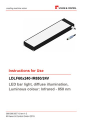 Vision & Control 1-47-154 Instructions For Use Manual