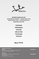 Jata electro TT579 Instructions For Use Manual