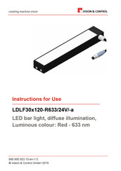 Vision & Control LDLF30x120-R633/24V/-a Instructions For Use Manual