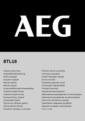 AEG BTL18 Original Instructions Manual