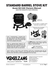 Vogelzang International BK100E Owner's Manual