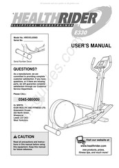 Healthrider HREVEL05983 User Manual