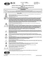 Sioux Tools SDR4A Series Instructions-Parts List Manual