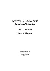 SCT SCT-2700WNR User Manual