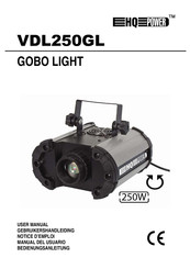 Velleman HQ POWER GOBO LIGHT User Manual