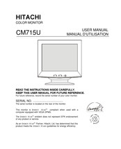 Hitachi CM715 User Manual