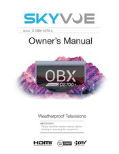 Skyvue C-OBX-4970-L Owner's Manual