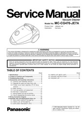 Panasonic MC-CG476-JE7A Service Manual