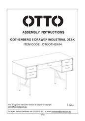 Otto GOTHENBERG OTGOTHEN14 Assembly Instructions Manual