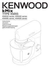 Kenwood KMX50 series Instructions Manual