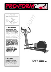 Pro-Form 485E PCEL87075 Manual