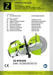 ZIPPER MASCHINEN ZI-BTS350Y User Manual