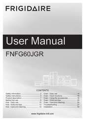 Frigidaire FNFG60JGR User Manual