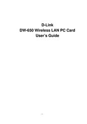 D-Link DW-650 User Manual