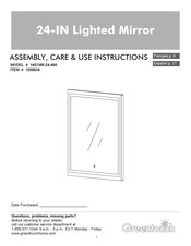Greentouch 1258834 Assembly / Care & Use Instructions
