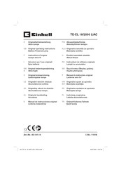 EINHELL TE-CL 18/2000 LiAC Original Operating Instructions