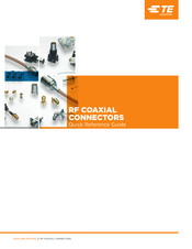 TE Connectivity RF COAXIAL Quick Reference Manual