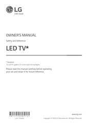 LG 75NANO79VNE Owner's Manual