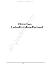 Zonet ZRC0104C Series User Manual