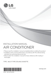 LG NHXM40C1A0 Installation Manual