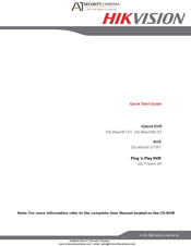 HIKVISION DS-9616NI-ST-4TB Quick Start Manual