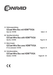 Conrad 1519708 Operating Instructions Manual