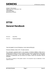 Siemens ST750 General Handbook