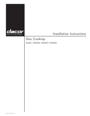 Dacor SGM466BLP Installation Instructions Manual
