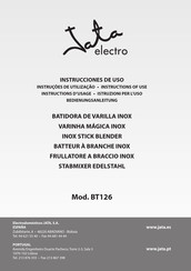Jata electro BT126 Instructions Of Use