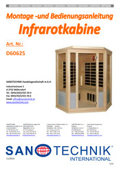 Sanotechnik D60625 Mounting And Using Instructions