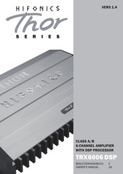 Audio Design Thor TRX6006 DSP Owner's Manual