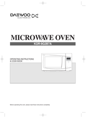 DAEWOO ELECTRONICS 7NF9GMO900N Operating Instructions & Cook Book