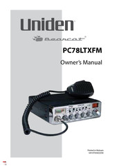 Uniden Bearcat PC78LTXFM Owner's Manual