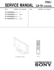 Sony KF-50XBR800RM-Y912 Service Manual