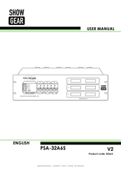 Showgear 50663 User Manual