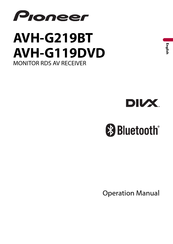 Pioneer DIVX AVH-G219BT Manual