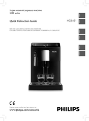 Philips HD8831/01 Quick Instruction Manual