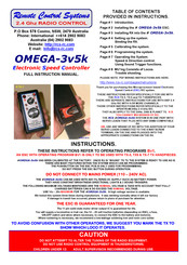 Remote Control Systems OMEGA-3v5k Full Instruction Manual