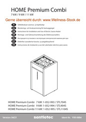 Sentiotec HOME Premium Combi 9 kW Instructions Manual
